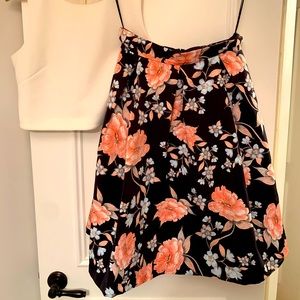Eliza J Floral high waisted skirt size 10